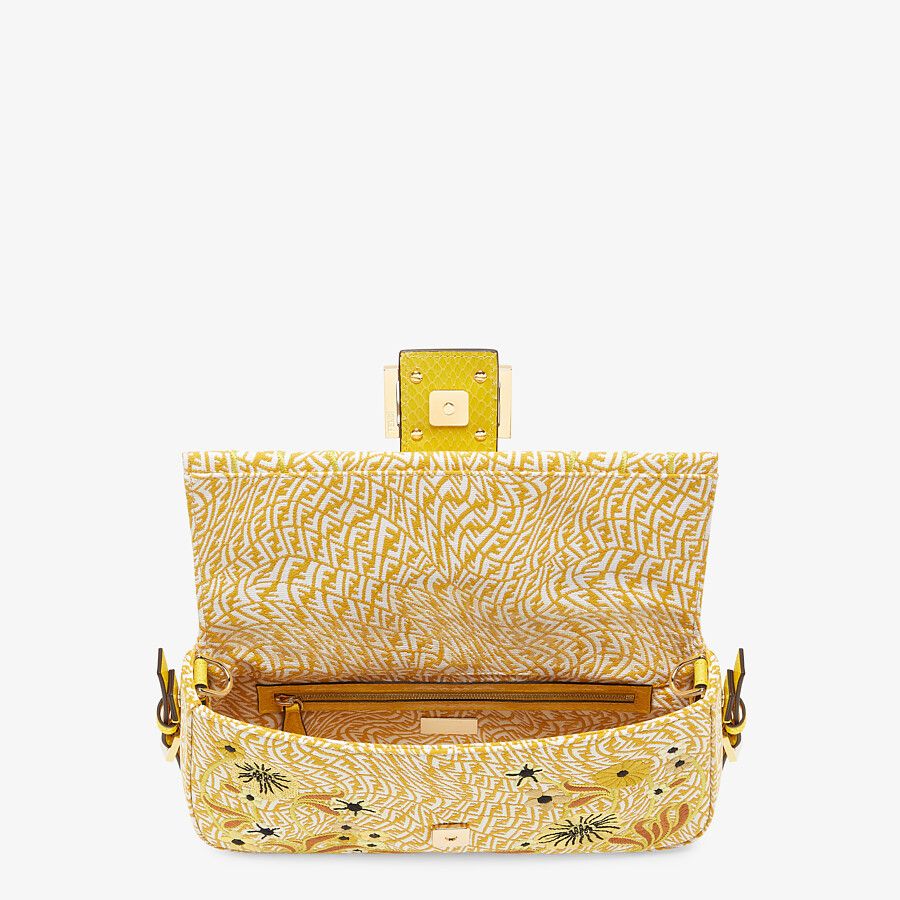 Fendi Ff Vertigo Jacquard Bag With Embroidery Fendi