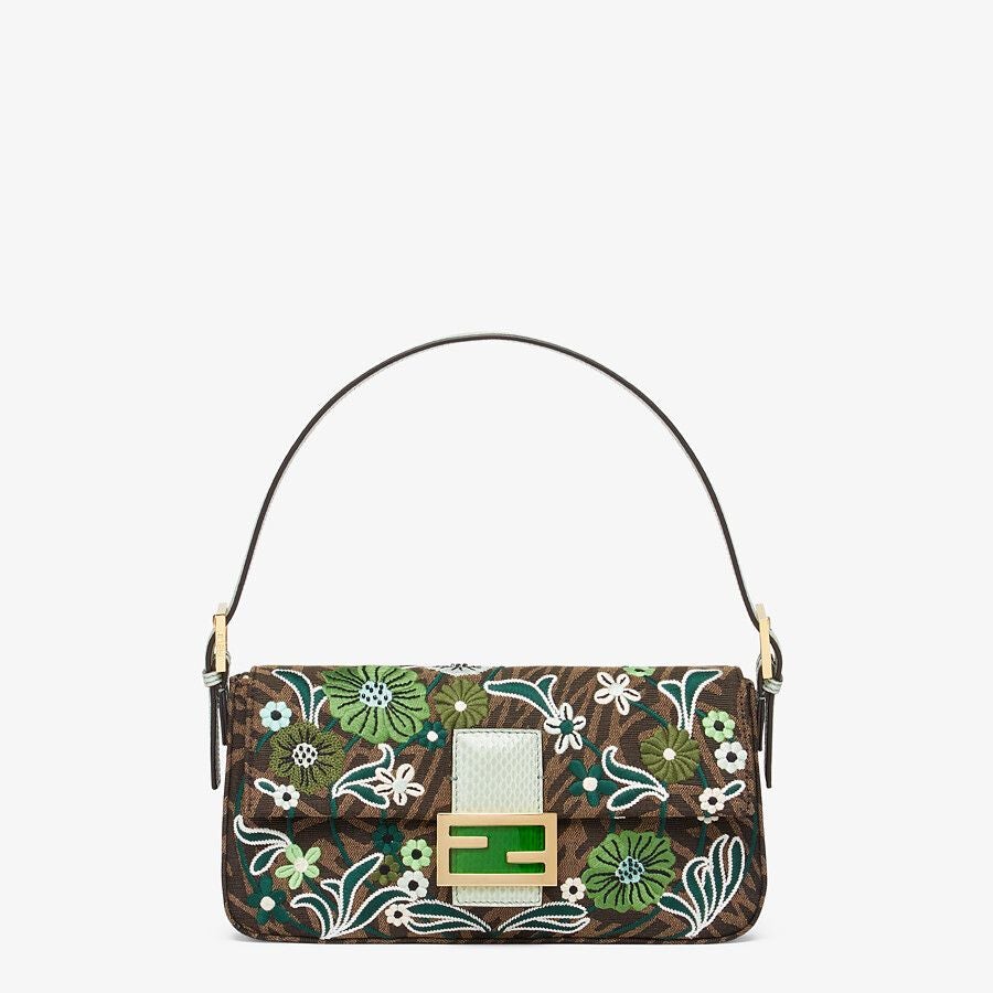 Fendi Ff Vertigo Jacquard Bag With Embroidery Fendi