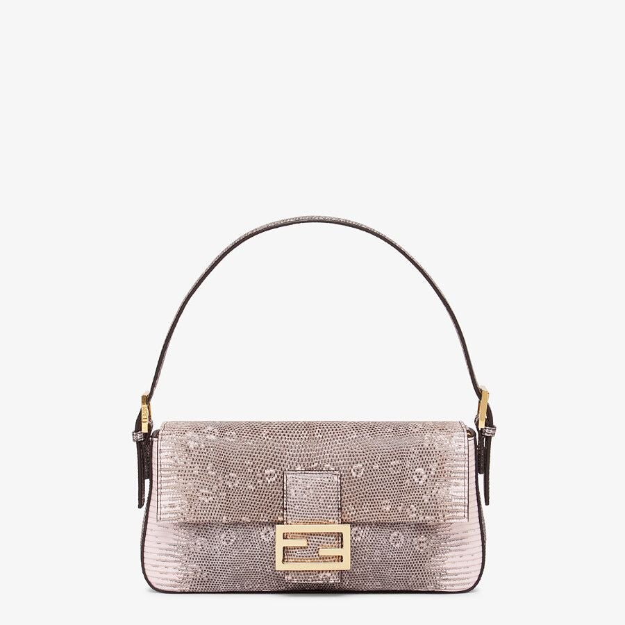 Fendi Pink Lizard Leather Re-edition Bag Fendi