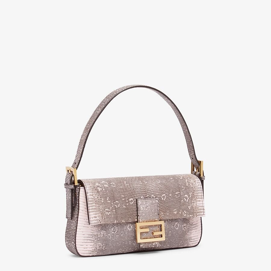 Fendi Pink Lizard Leather Re-edition Bag Fendi