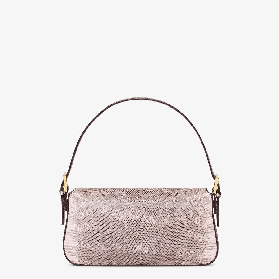 Fendi Pink Lizard Leather Re-edition Bag Fendi