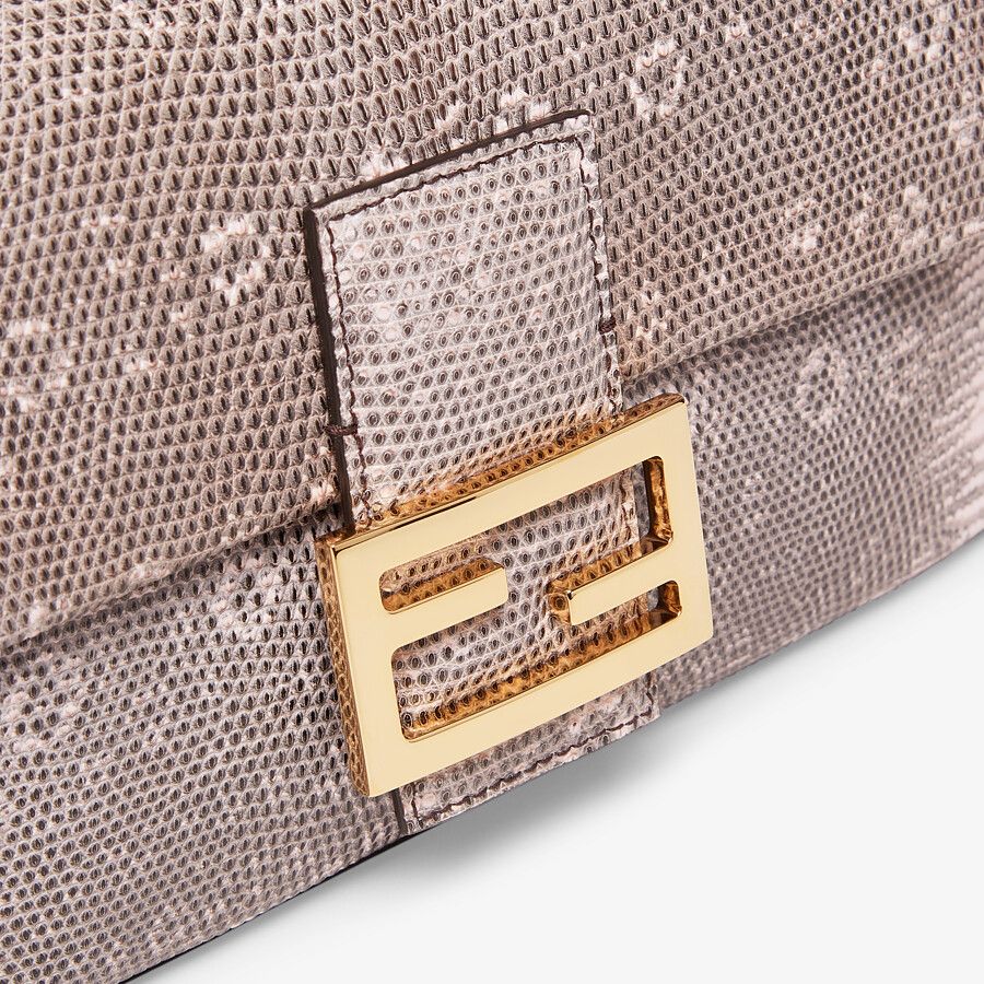 Fendi Pink Lizard Leather Re-edition Bag Fendi