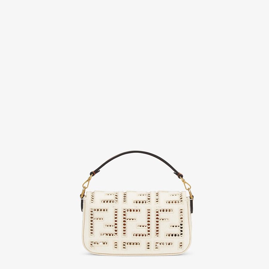 Fendi Mini Canvas Bag With Embroidery Fendi