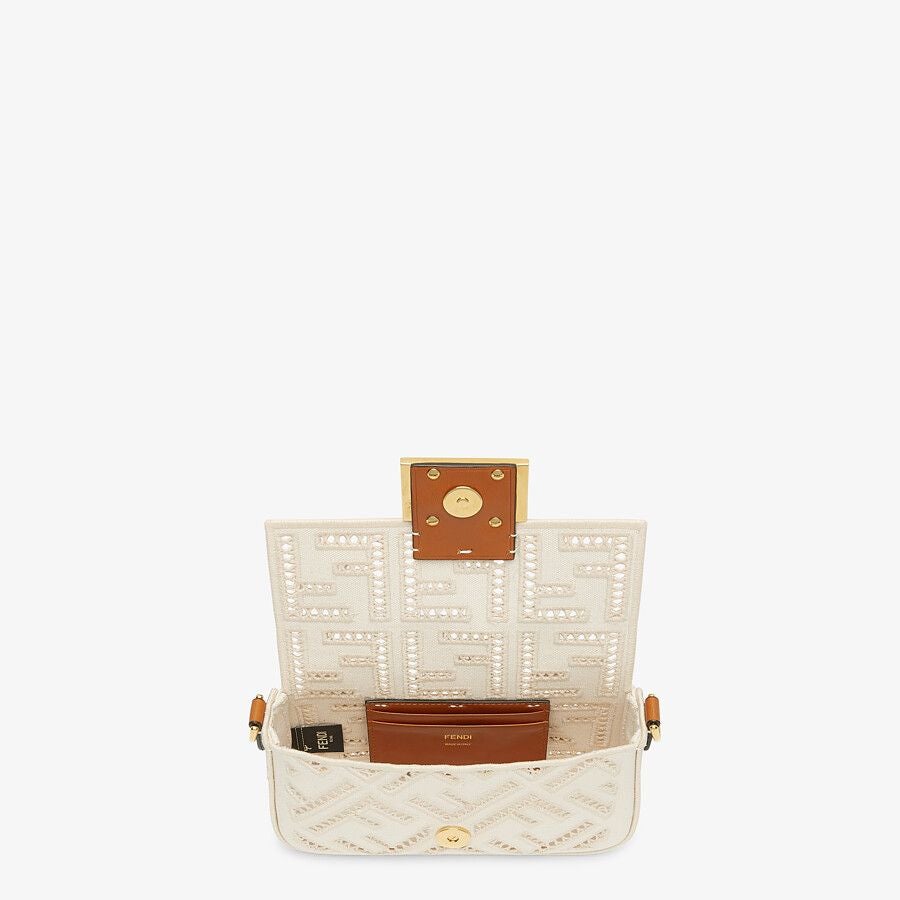 Fendi Mini Canvas Bag With Embroidery Fendi