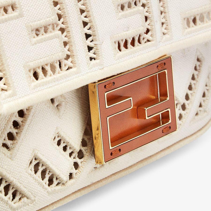 Fendi Mini Canvas Bag With Embroidery Fendi