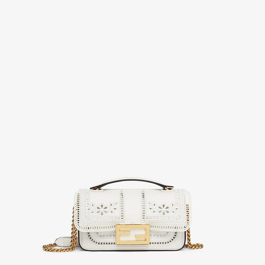 Fendi Embroidered  Leather Bag Fendi