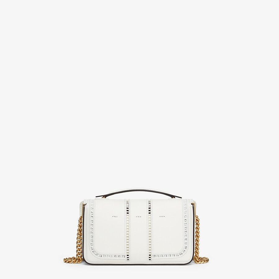 Fendi Embroidered  Leather Bag Fendi