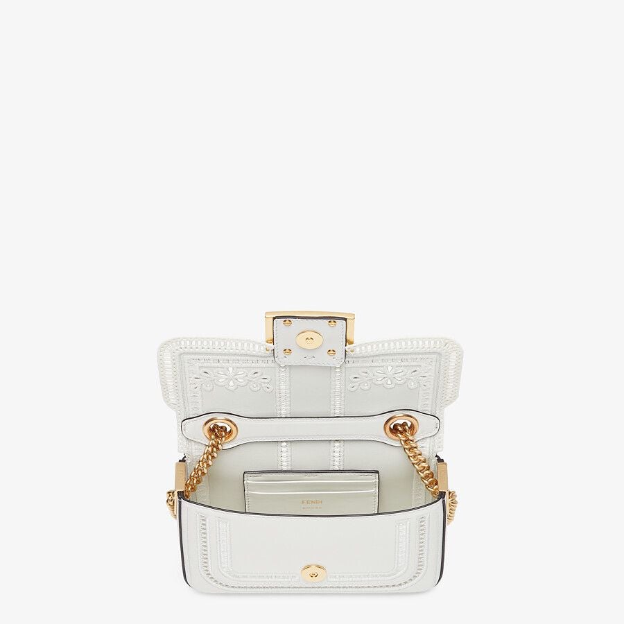Fendi Embroidered  Leather Bag Fendi