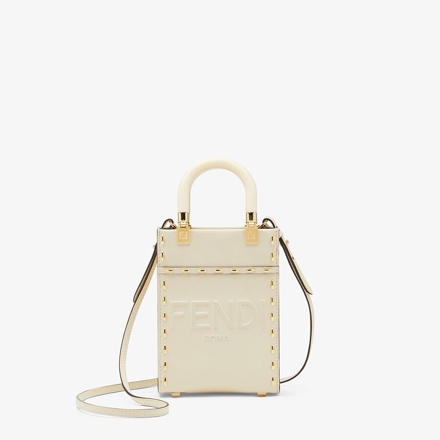 Fendi White Leather Mini Bag Fendi