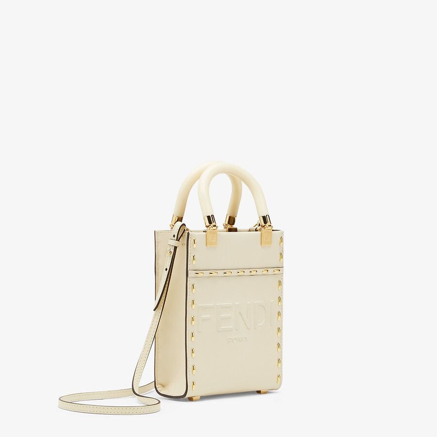 Fendi White Leather Mini Bag Fendi