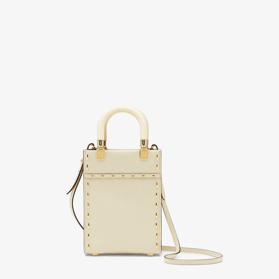 Fendi White Leather Mini Bag Fendi