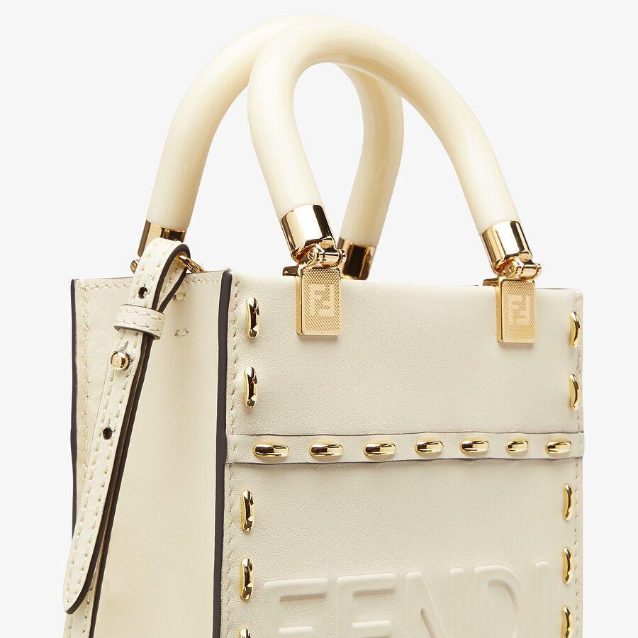 Fendi White Leather Mini Bag Fendi