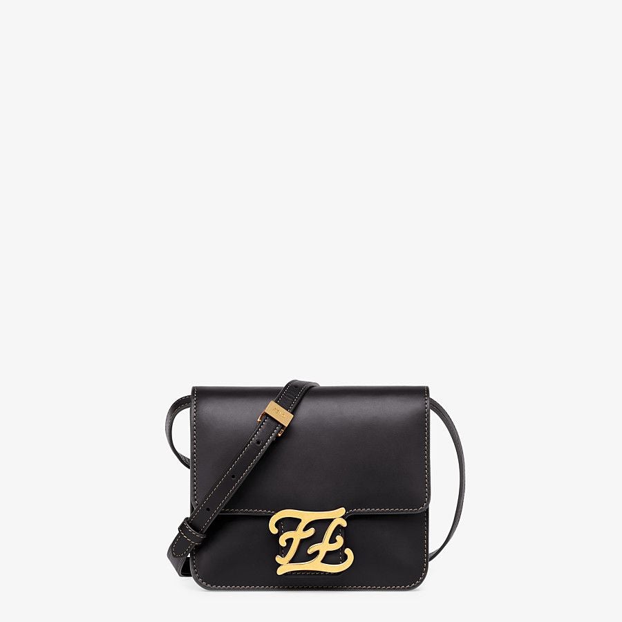 Fendi Karligraphy Black Leather Bag Fendi