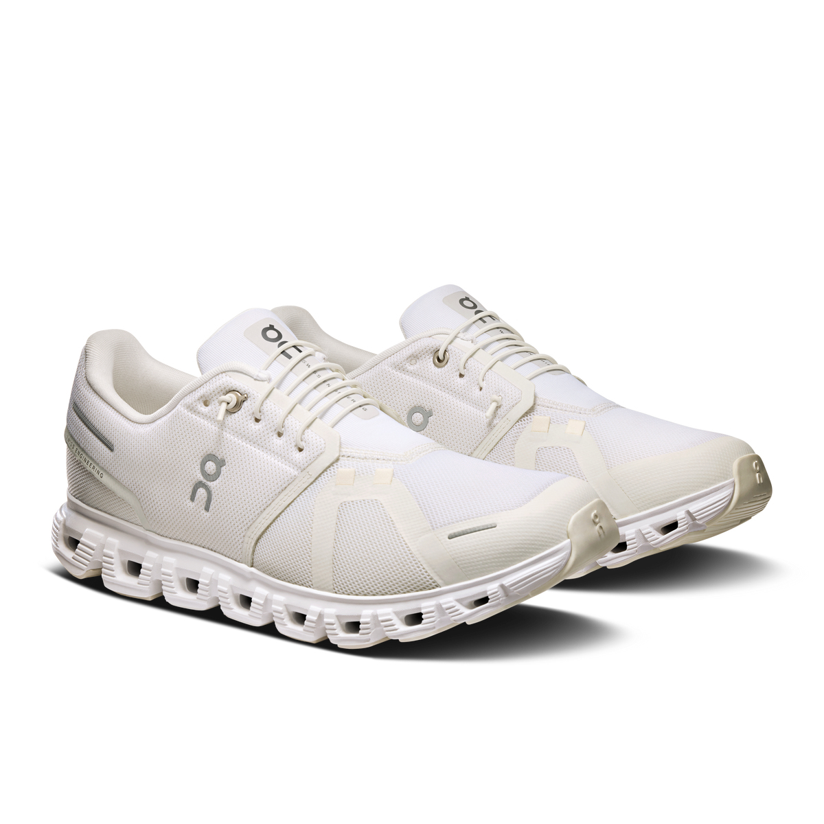 On Running Men's Cloud 6 Shoes - White / White On Running