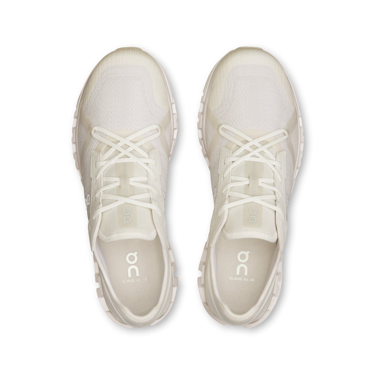 On Running Men's Cloud X 4 Ad Shoes - White / Wolf On Running