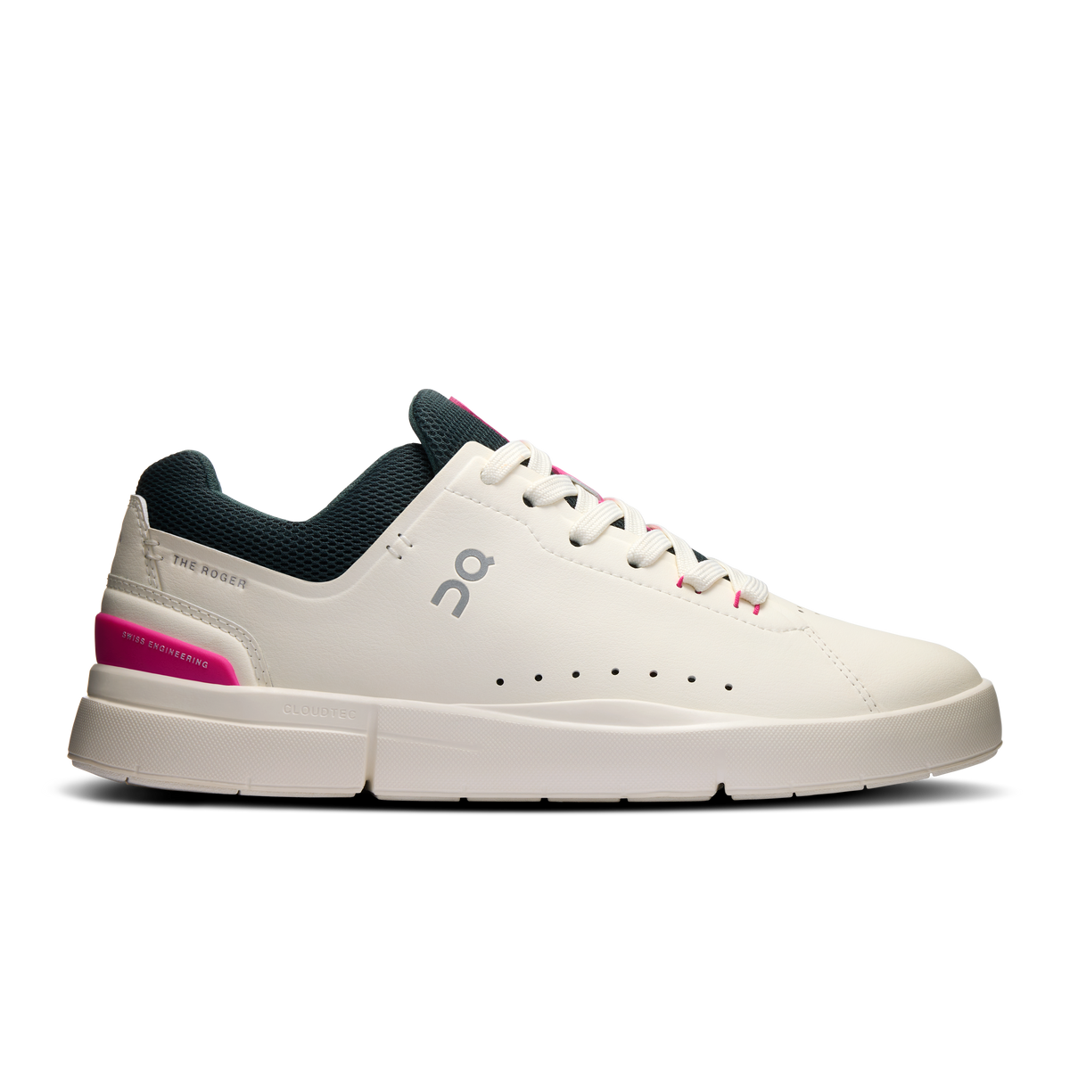 On Running Women's The Roger Advantage Shoes - Ivory / Pink On Running