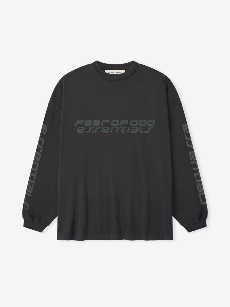 Fear of God Essentials 90s Oversized Long Sleeve Logo Tee BagAg