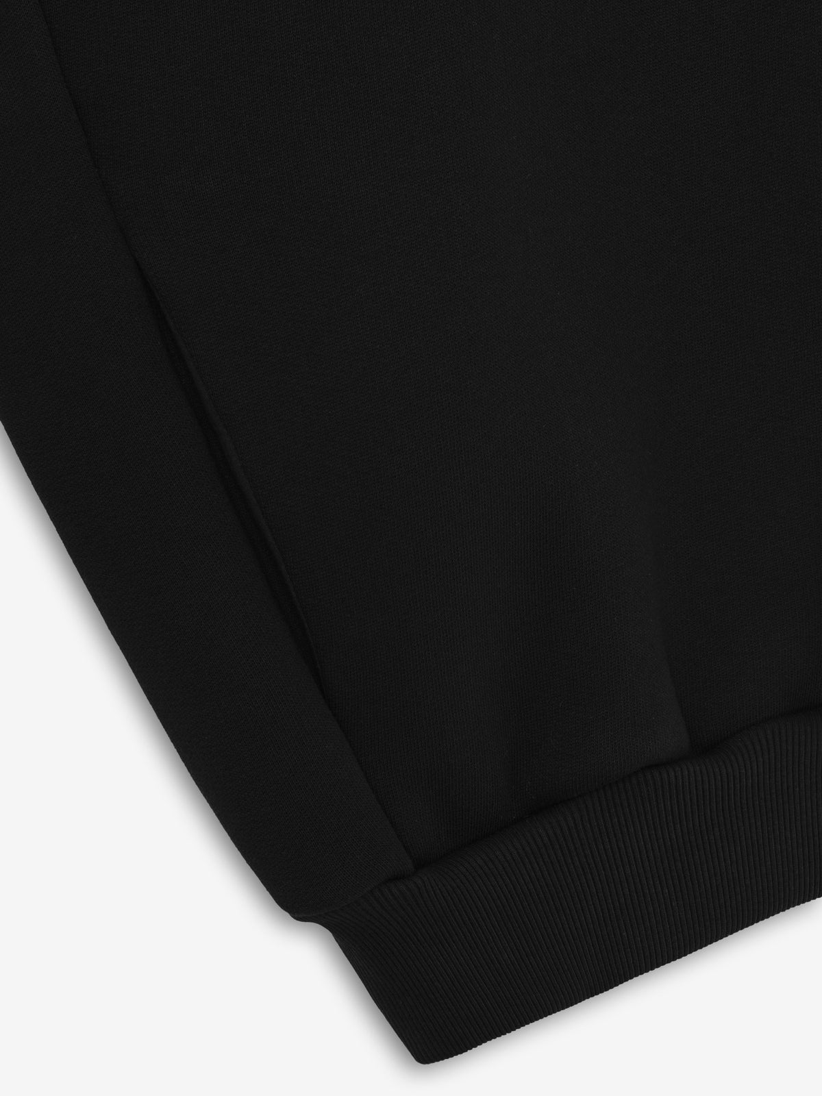 Fear of God Athletics Half Zip Hoodie - Heavy Cotton Fleece Black BagAg