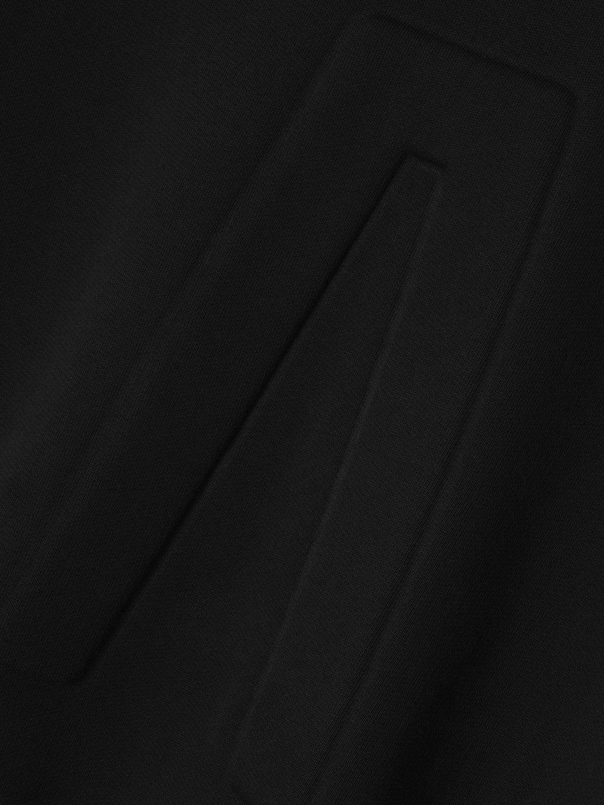 Fear of God Athletics Half Zip Hoodie - Heavy Cotton Fleece Black BagAg
