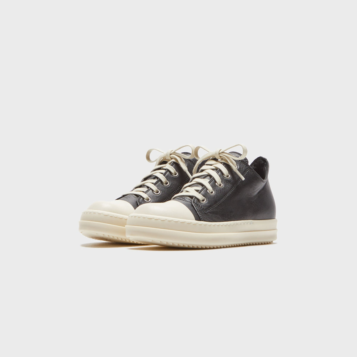 Rick Owens Kids Low Sneaks - Black / Milk Rick Owens