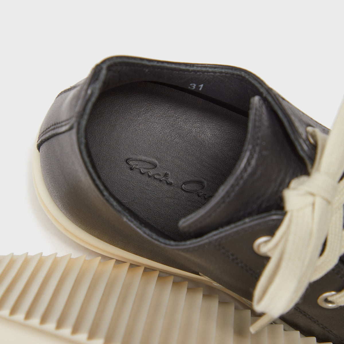 Rick Owens Kids Low Sneaks - Black / Milk Rick Owens