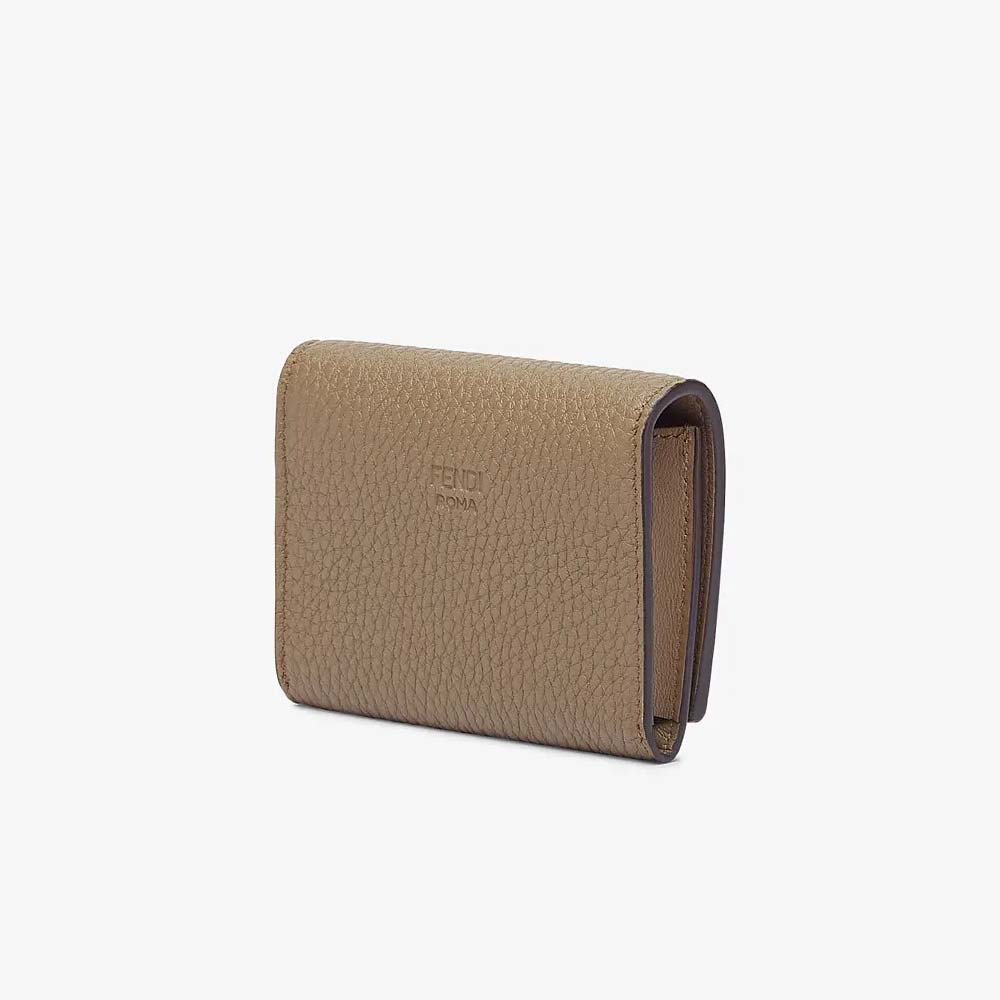 BUSINESS CARD HOLDER Beige Leather Business Card Holder Fendi