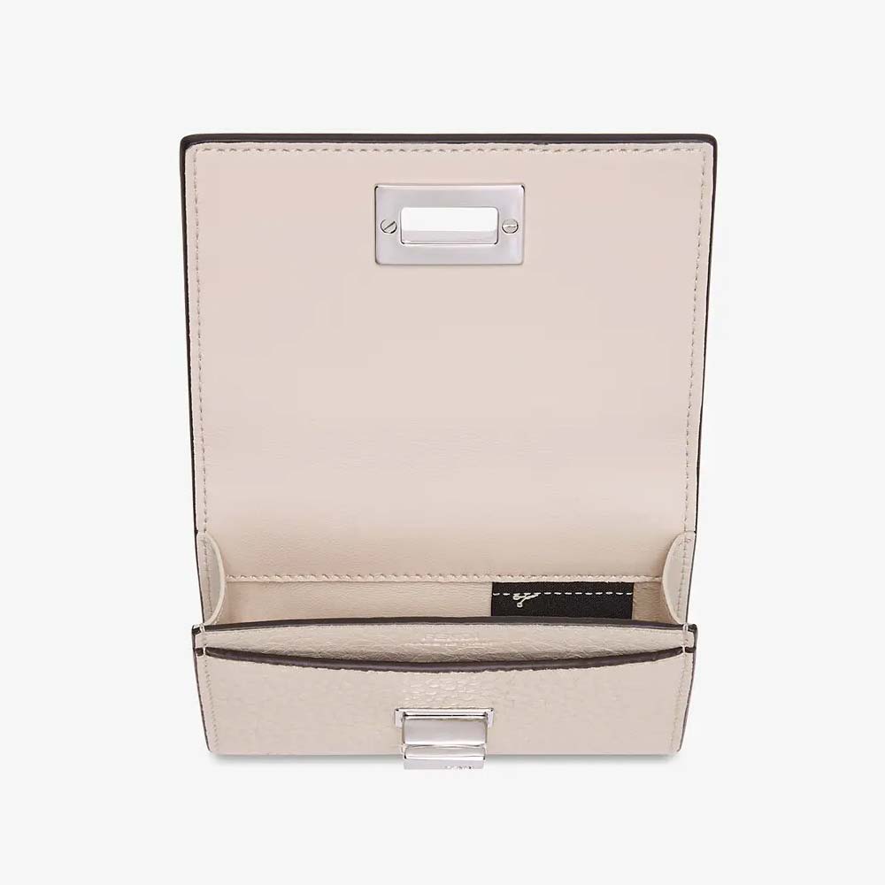 BUSINESS CARD HOLDER White Leather Business Card Holder Fendi