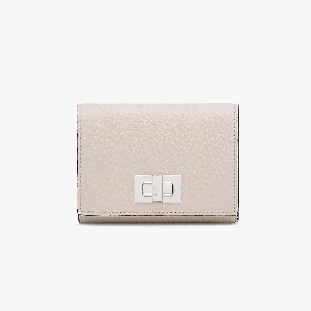 BUSINESS CARD HOLDER White Leather Business Card Holder Fendi