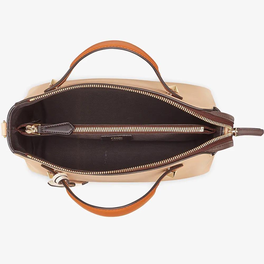 BY THE WAY MEDIUM Beige Leather Boston Bag Fendi