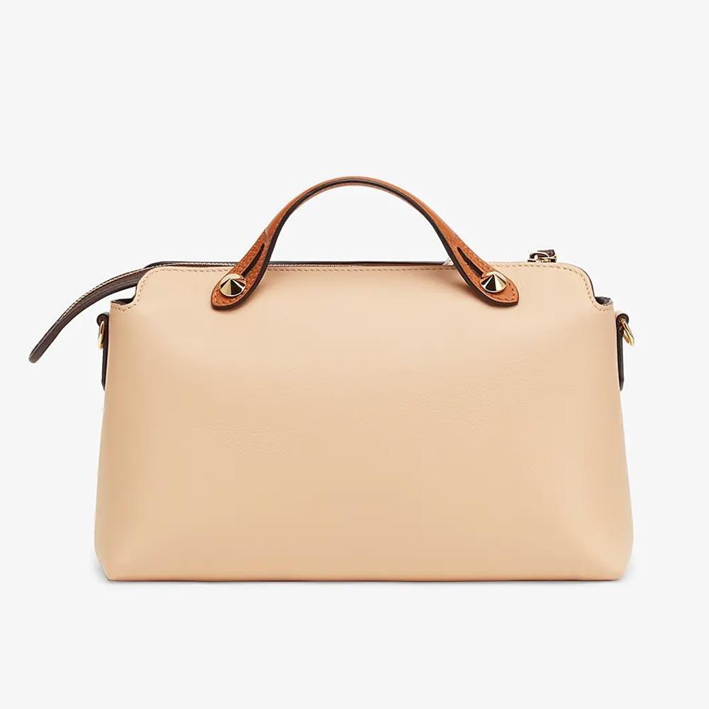 BY THE WAY MEDIUM Beige Leather Boston Bag Fendi
