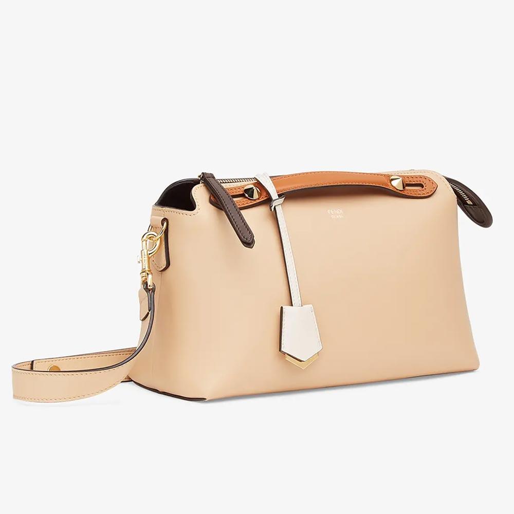 BY THE WAY MEDIUM Beige Leather Boston Bag Fendi