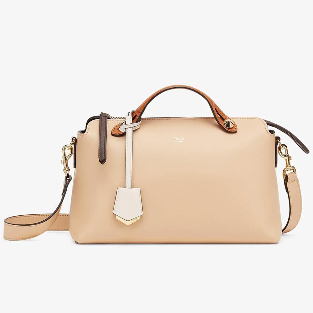 BY THE WAY MEDIUM Beige Leather Boston Bag Fendi