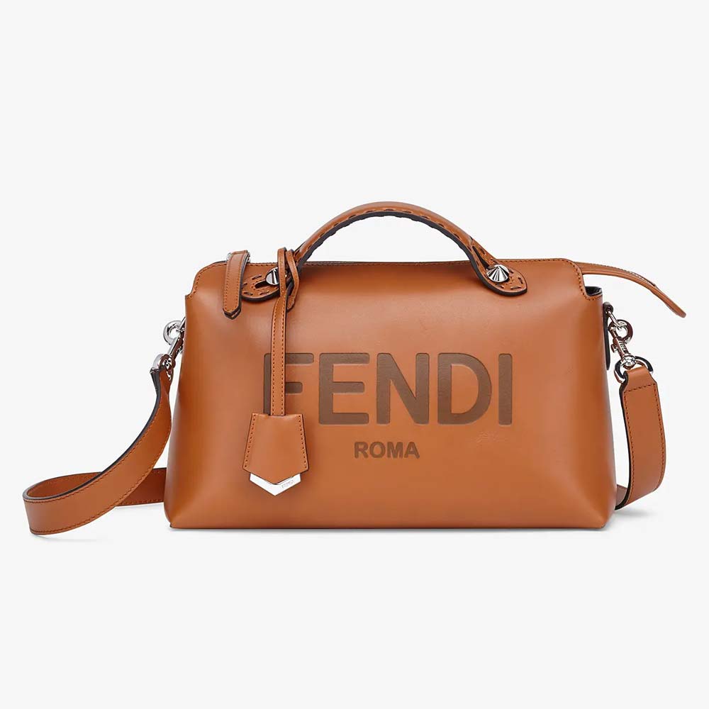 BY THE WAY MEDIUM Brown Leather Boston Bag Fendi