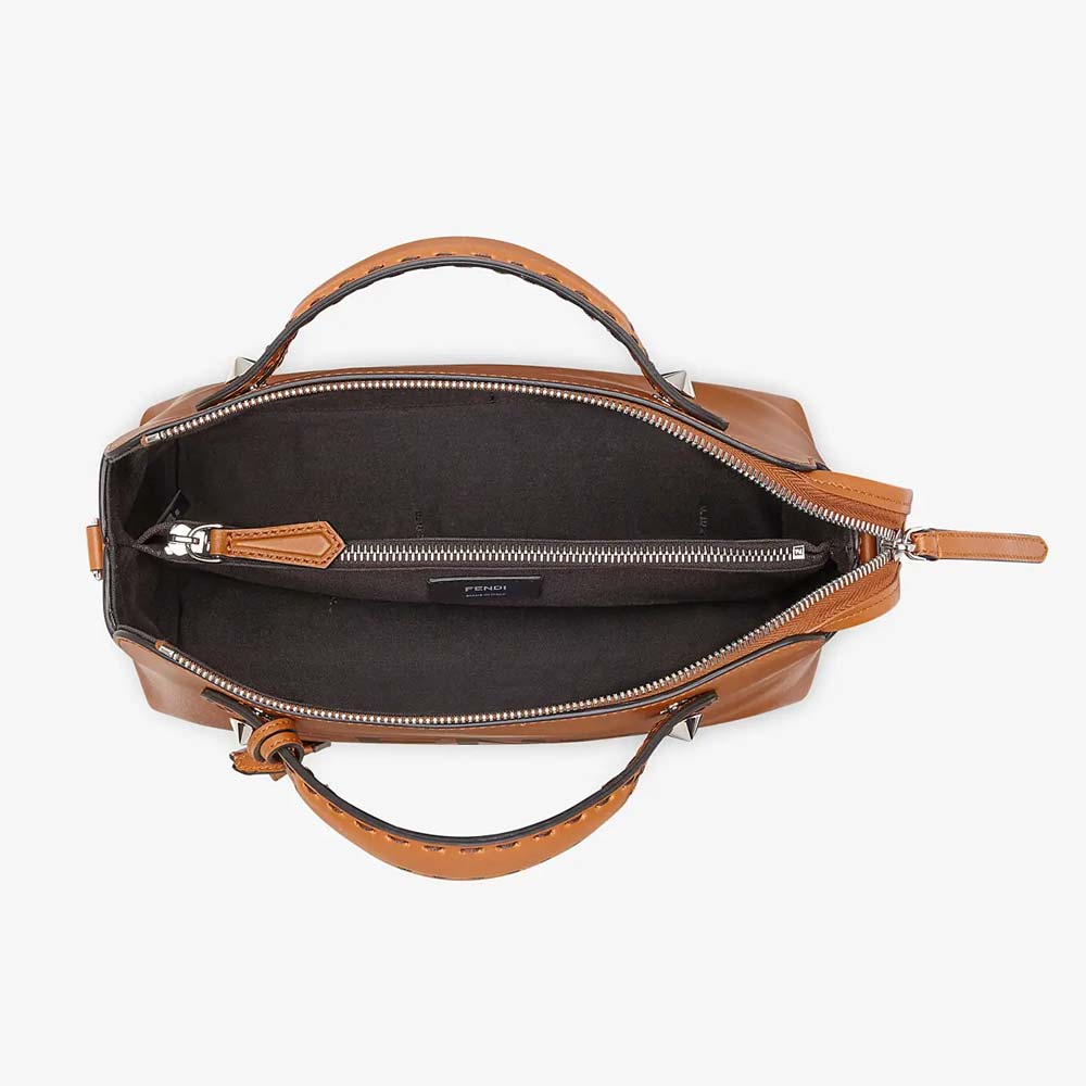 BY THE WAY MEDIUM Brown Leather Boston Bag Fendi