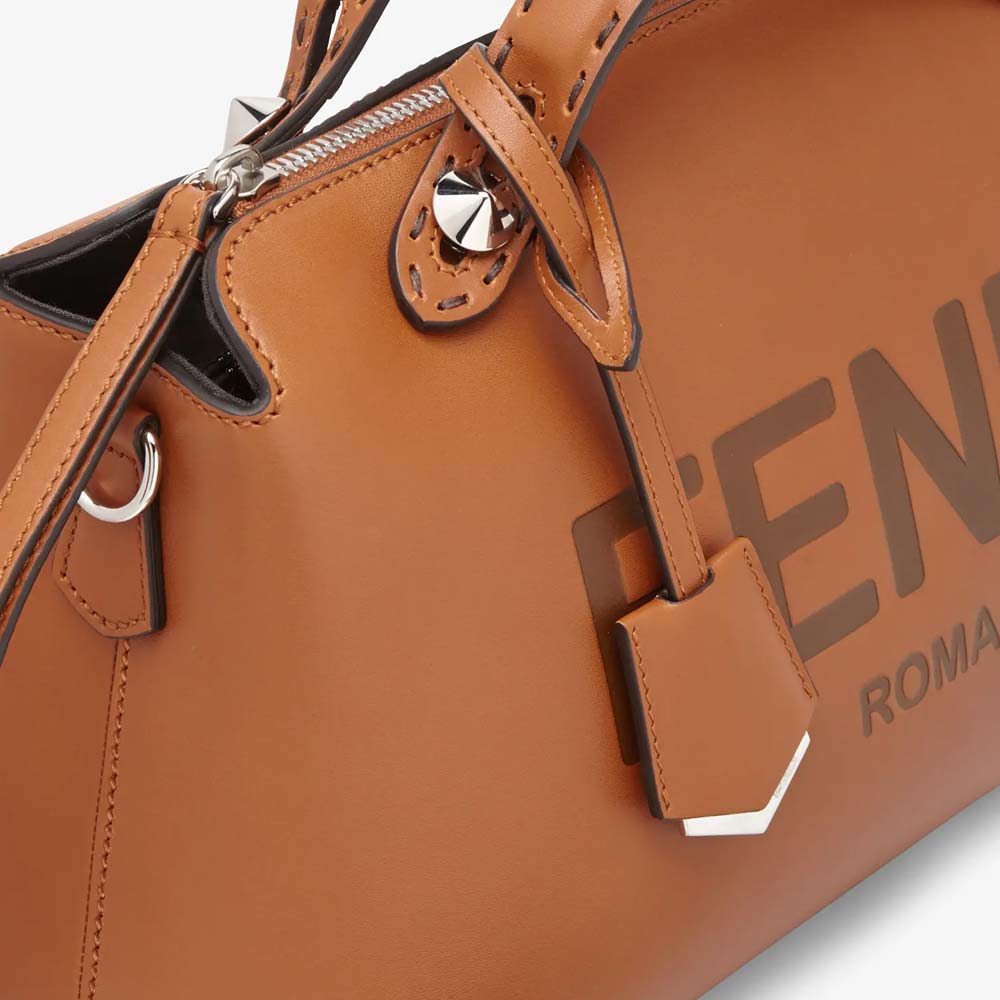 BY THE WAY MEDIUM Brown Leather Boston Bag Fendi