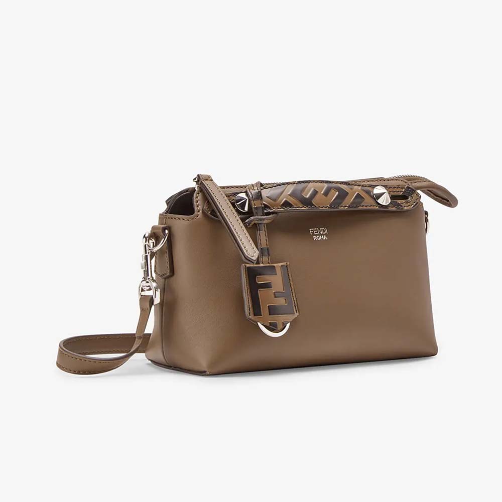 BY THE WAY MINI Small Brown Leather Boston Bag Fendi