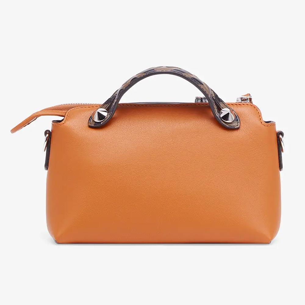 BY THE WAY MINI Small Brown Leather Boston Bag Fendi