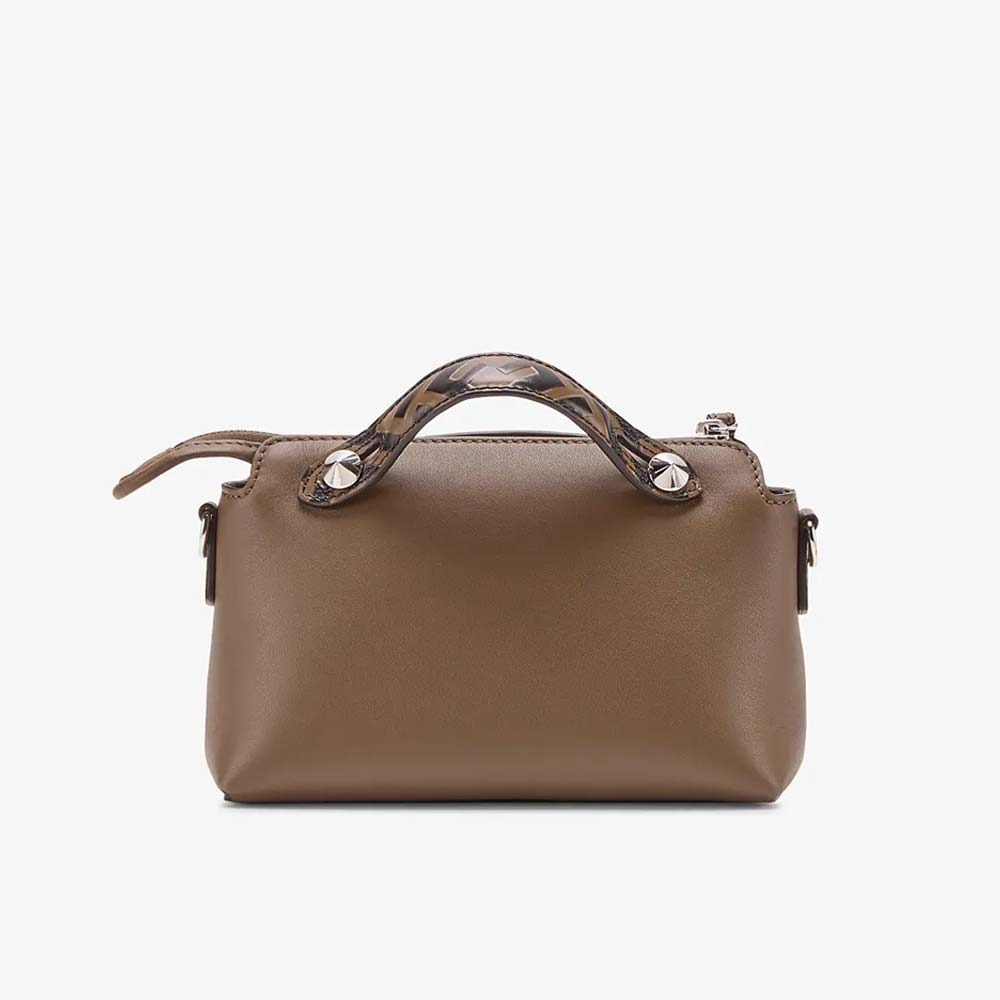 BY THE WAY MINI Small Brown Leather Boston Bag Fendi