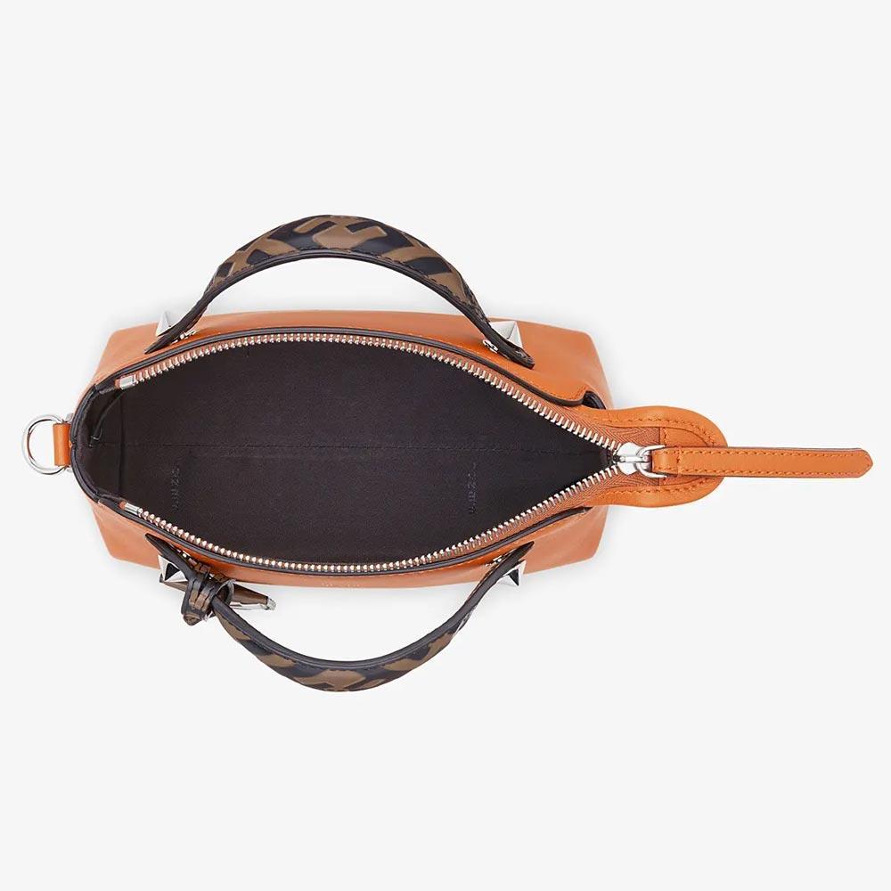 BY THE WAY MINI Small Brown Leather Boston Bag Fendi