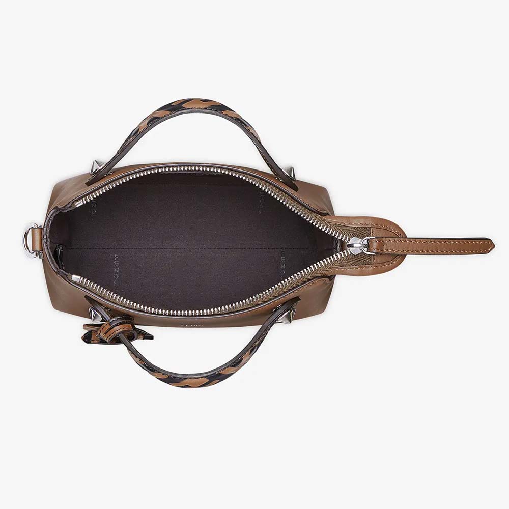 BY THE WAY MINI Small Brown Leather Boston Bag Fendi