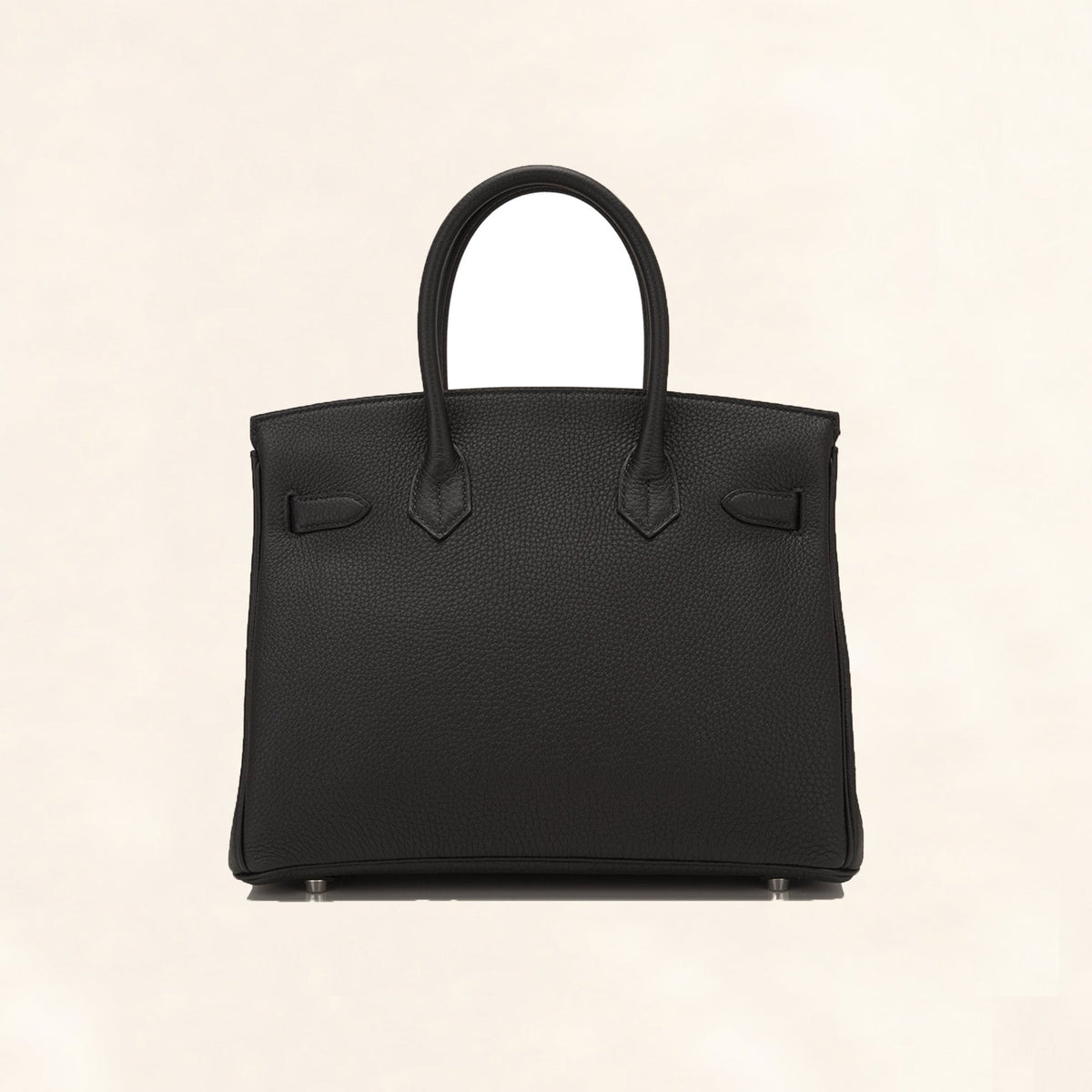 Hermès | Black Togo Birkin with Silver Hardware | 30 Crowned Bag