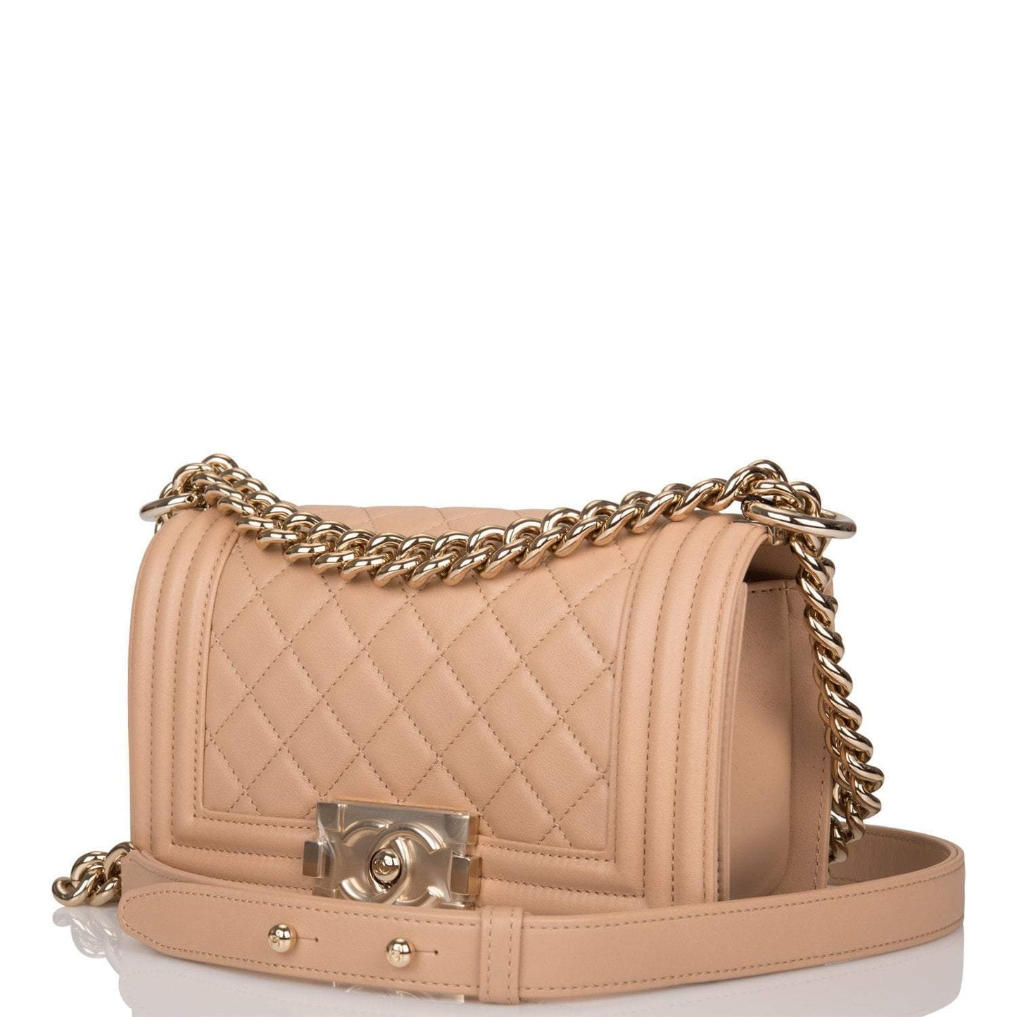 Copy of Chanel Camel Quilted Lambskin Small Boy Bag Light Gold Hardware-Payment 2