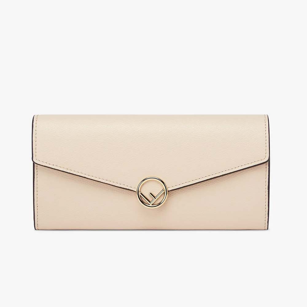 CONTINENTAL Pink Leather Wallet Fendi