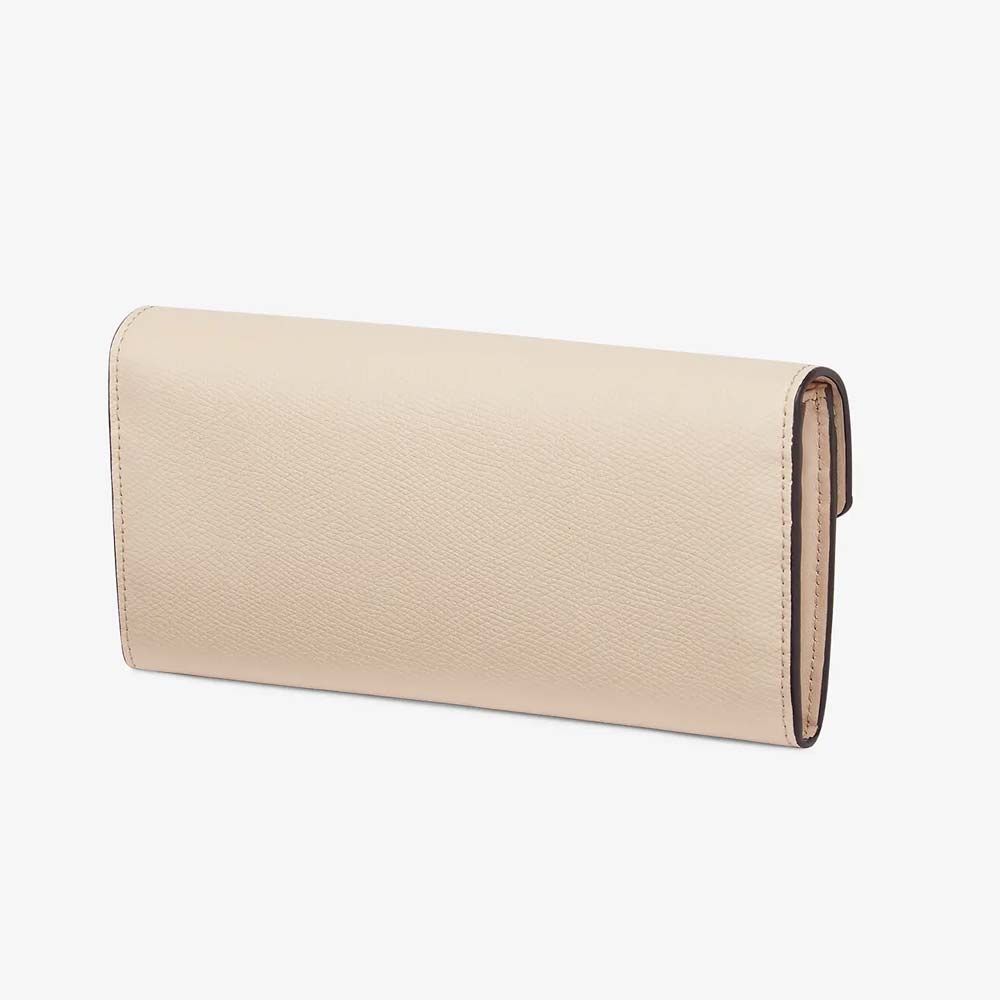 CONTINENTAL Pink Leather Wallet Fendi