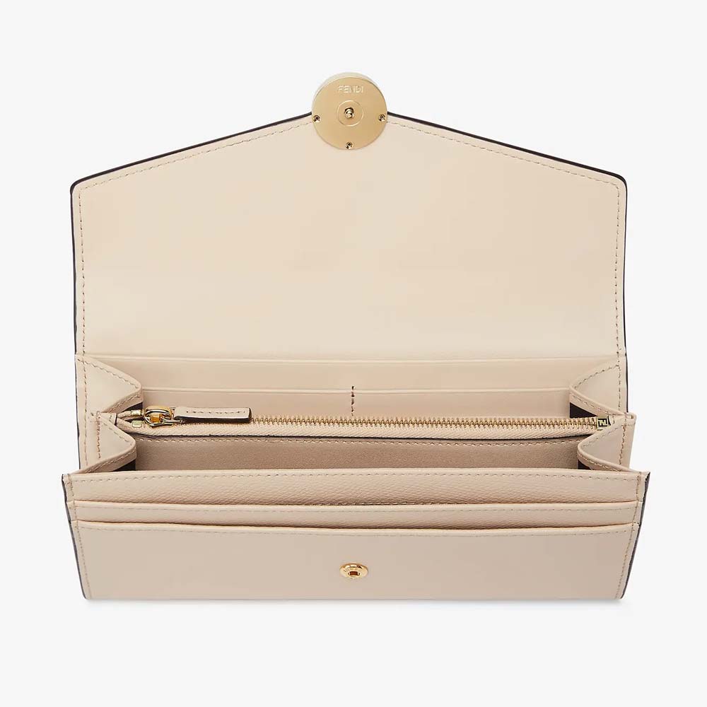 CONTINENTAL Pink Leather Wallet Fendi