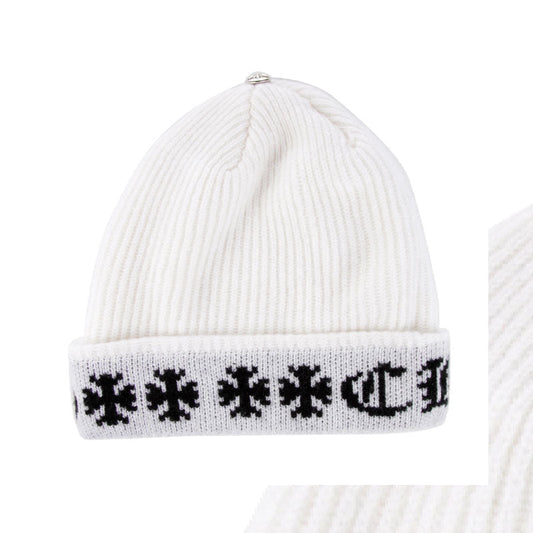 Chrome Hearts Big Daddy Beanie in White