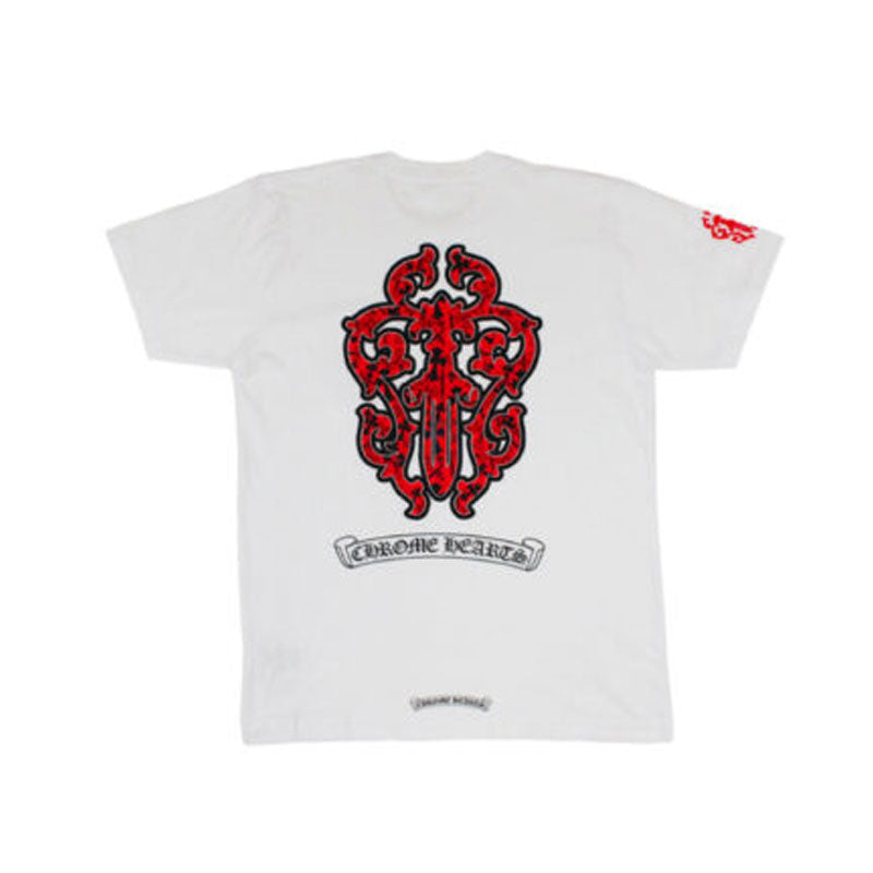 Chrome Hearts White Graphic T-Shirt - Premium Cotton Jersey