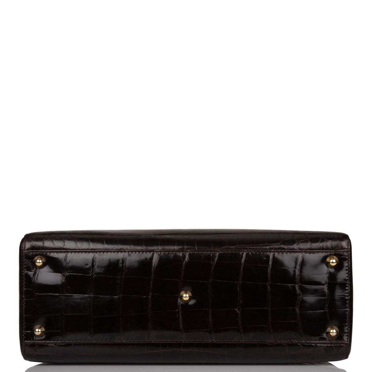 Christian Dior Dark Brown Large Lady Dior Alligator Tote Gold Hardware Dior