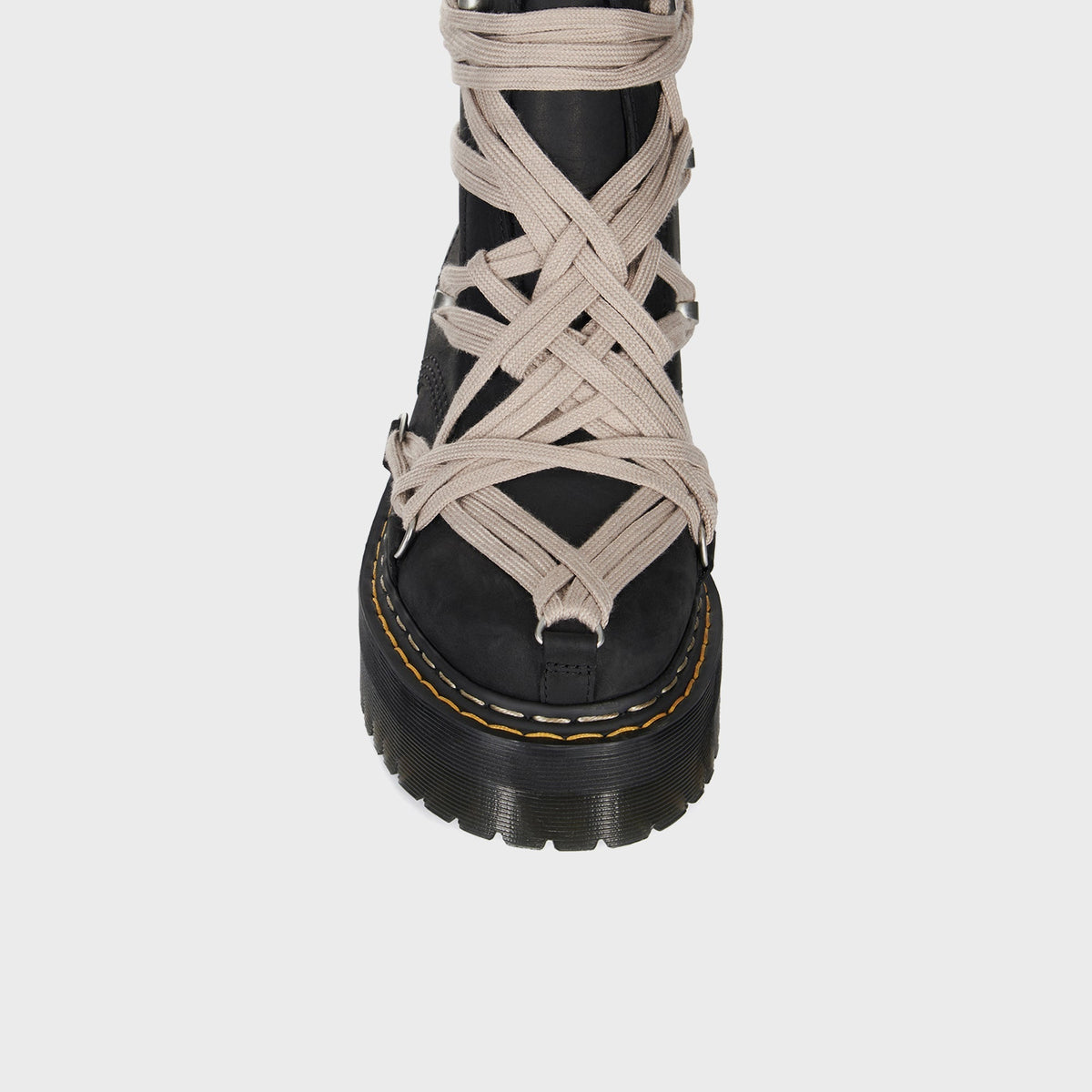 Dr. Martens x Rick Owens DRKSHDW 1460 Quad Sole Megalace® Boot - Black Dr. Martens
