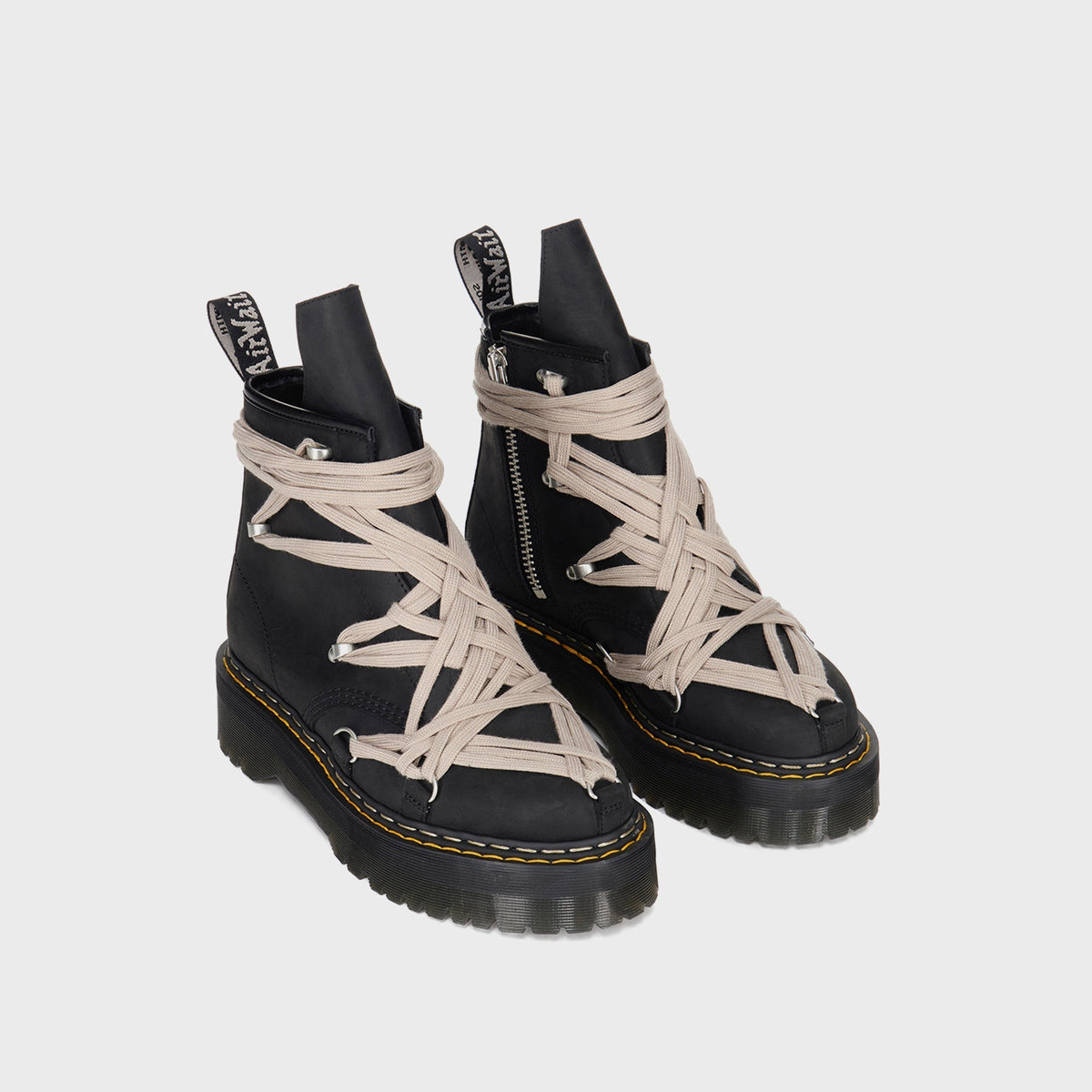 Dr. Martens x Rick Owens DRKSHDW 1460 Quad Sole Megalace® Boot - Black Dr. Martens